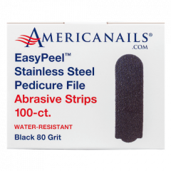 EasyPeel Pedicure Abrasive Strip | Black 80 Grit 100ct
