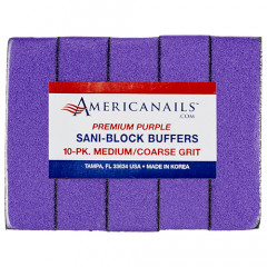 Premium Sani Block Buffers | Purple 80/100 Grit 10ct