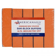 Premium Mini Orange Sani Block Buffers | 100/180 Grit 10ct