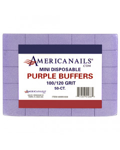 Disposable Mini Purple Buffers | 100/120 Grit 50ct