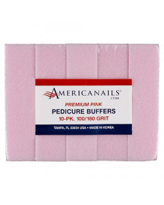 Premium Pink Pedicure Block Buffers |100/180 10ct